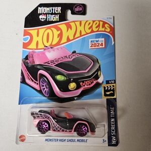 Monster High Ghoul Mobile‎ - Black and Pink Hot Wheels
